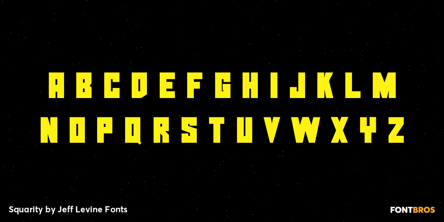 Squarity Font Poster #3