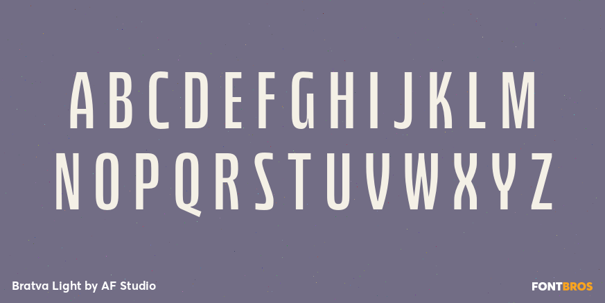 Bratva Light Font Poster #2