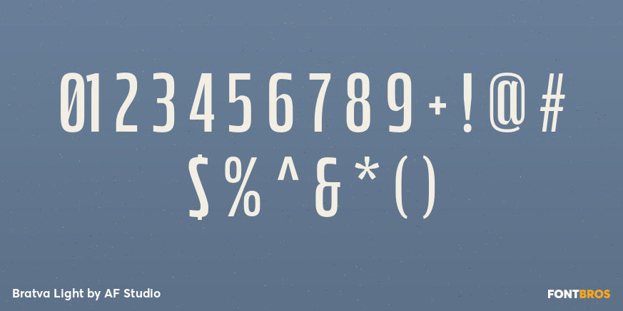 Bratva Light Font Poster #4