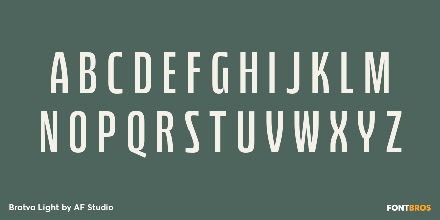 Bratva Light Font Poster #2