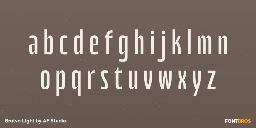 Bratva Light Font Poster #3