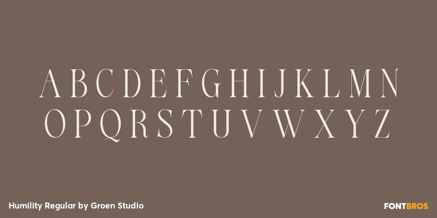 Humility Regular Font Poster #2