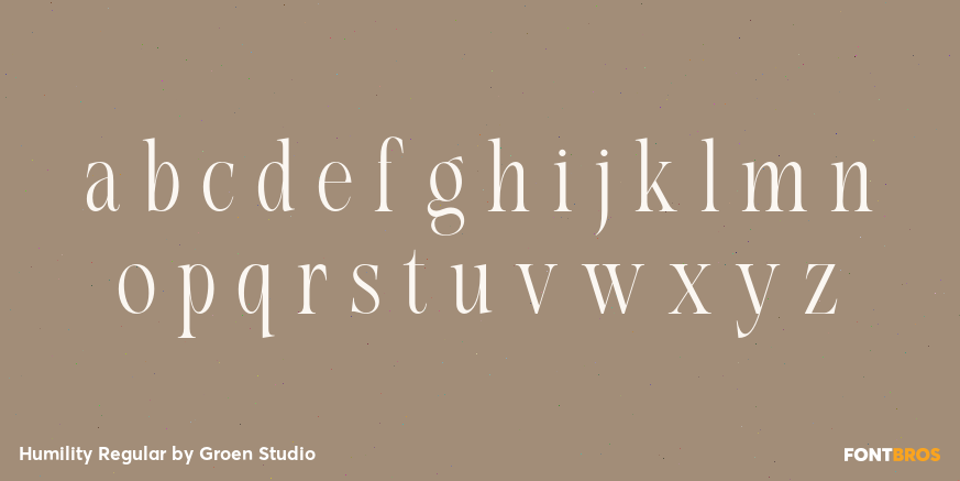 Humility Regular Font Poster #3