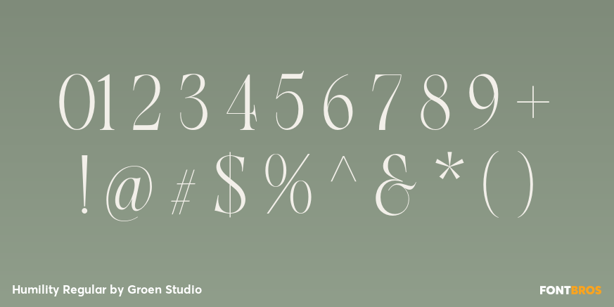 Humility Regular Font Poster #4