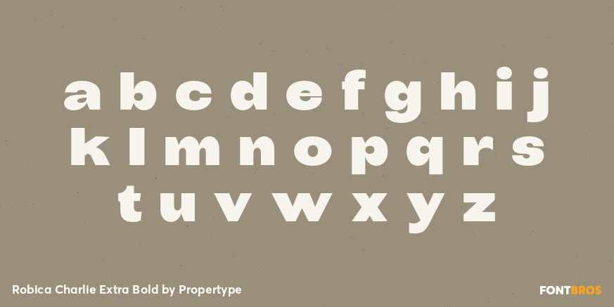 Robica Charlie Extra Bold Font Poster #3