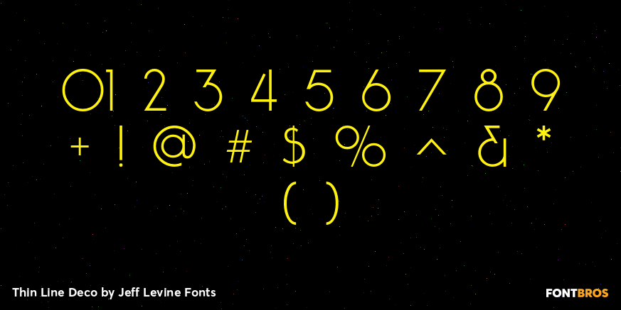 Thin Line Deco Font Poster #4