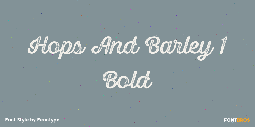 Hops And Barley 1 Bold Poster