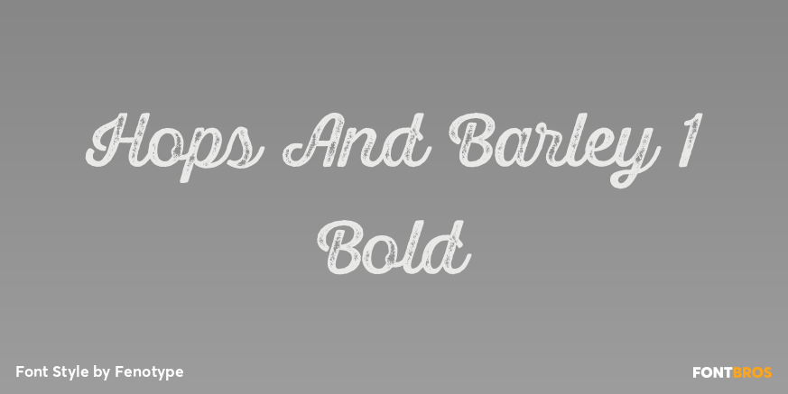 Hops And Barley 1 Bold Poster