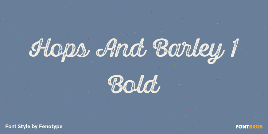 Hops And Barley 1 Bold Poster