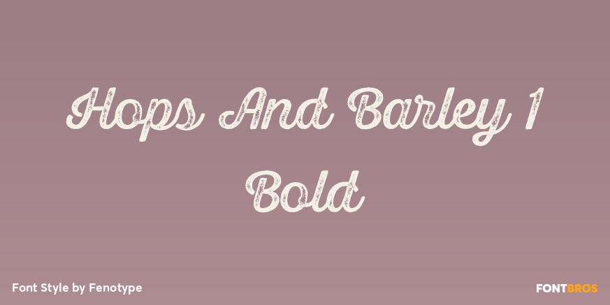 Hops And Barley 1 Bold Poster