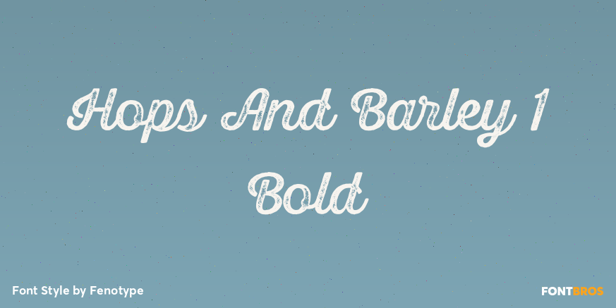 Hops And Barley 1 Bold Poster