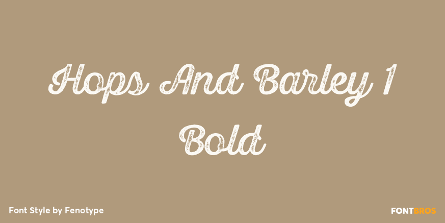 Hops And Barley 1 Bold Poster