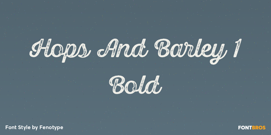 Hops And Barley 1 Bold Poster