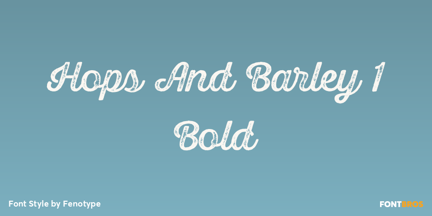 Hops And Barley 1 Bold Poster