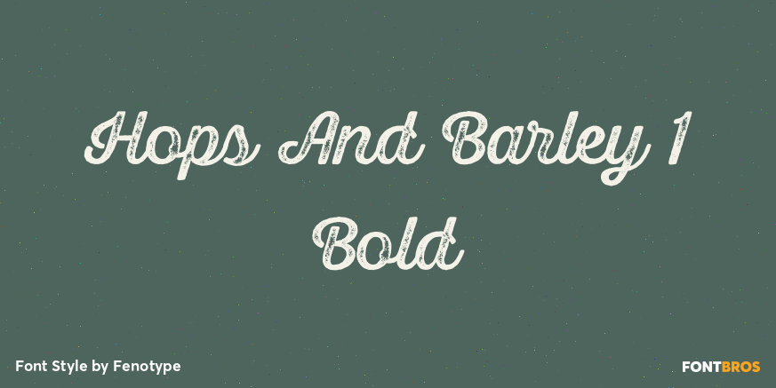 Hops And Barley 1 Bold Poster