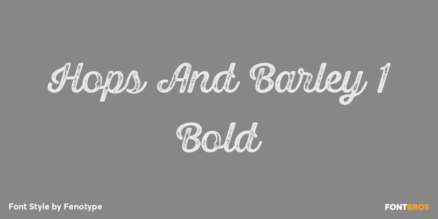 Hops And Barley 1 Bold Poster