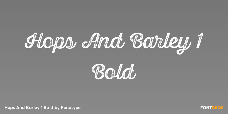 Hops And Barley 1 Bold Poster