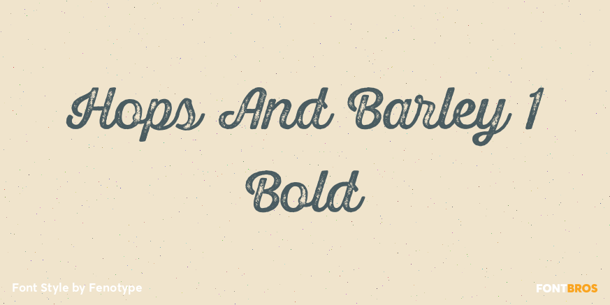 Hops And Barley 1 Bold Poster