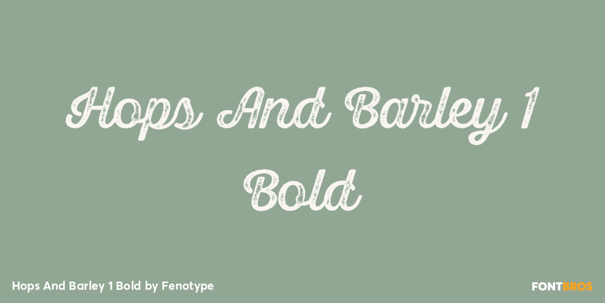 Hops And Barley 1 Bold Poster