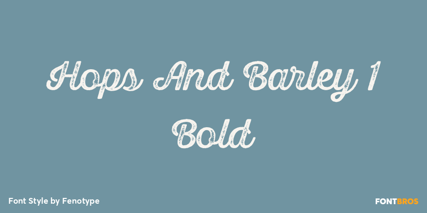 Hops And Barley 1 Bold Poster