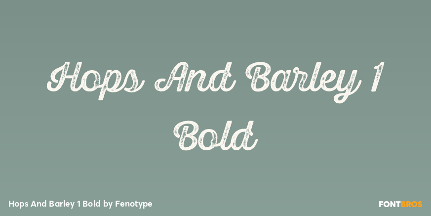 Hops And Barley 1 Bold Poster