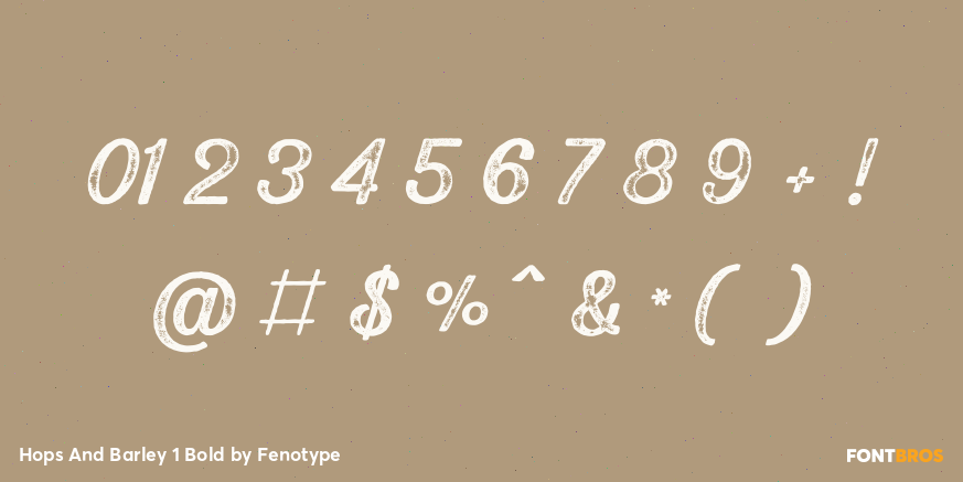 Hops And Barley 1 Bold Font Poster #4