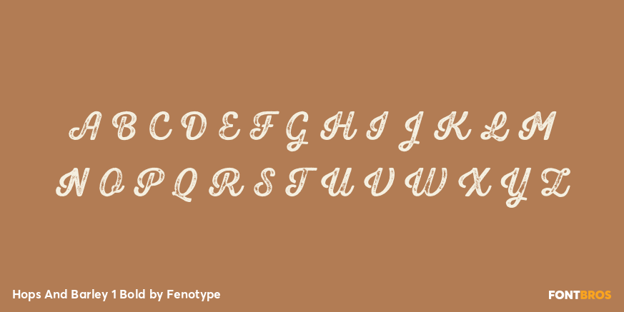 Hops And Barley 1 Bold Font Poster #1