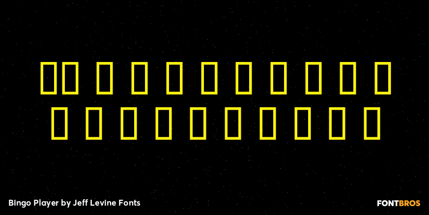 Bingo Player Font Poster #4