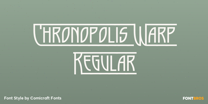 Chronopolis Warp Regular Font Poster #1