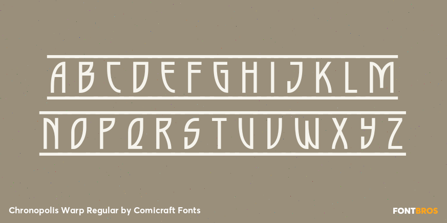Chronopolis Warp Regular Font Poster #3