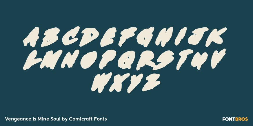 Vengeance is Mine Soul Font Poster #2