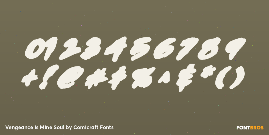 Vengeance is Mine Soul Font Poster #4