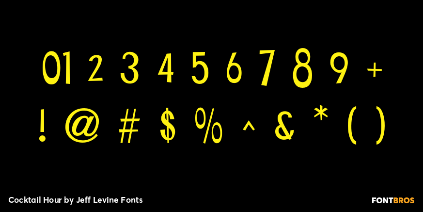 Cocktail Hour Font Poster #4