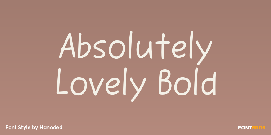 Absolutely Lovely Bold Poster