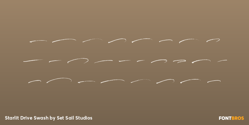 Starlit Drive Swash Font Poster #2