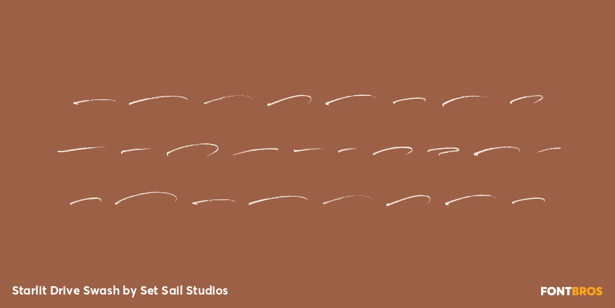 Starlit Drive Swash Font Poster #3