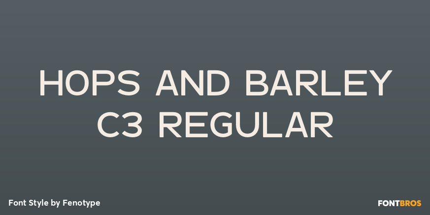 Hops And Barley C3 Regular Poster