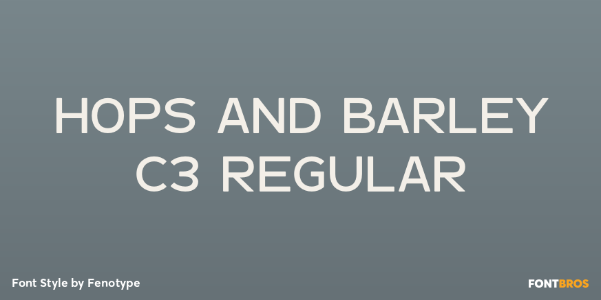 Hops And Barley C3 Regular Poster