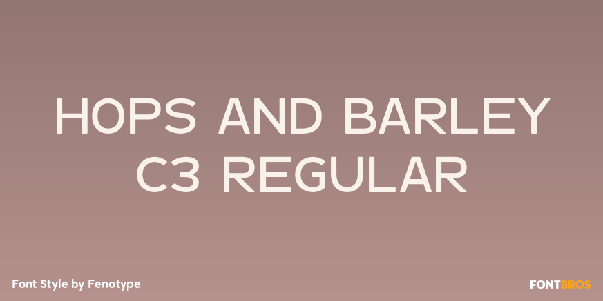 Hops And Barley C3 Regular Poster