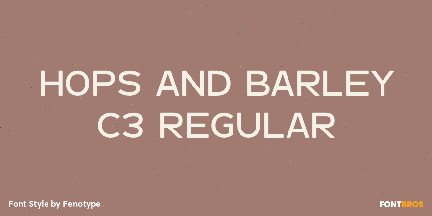 Hops And Barley C3 Regular Poster