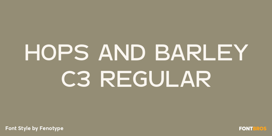 Hops And Barley C3 Regular Poster