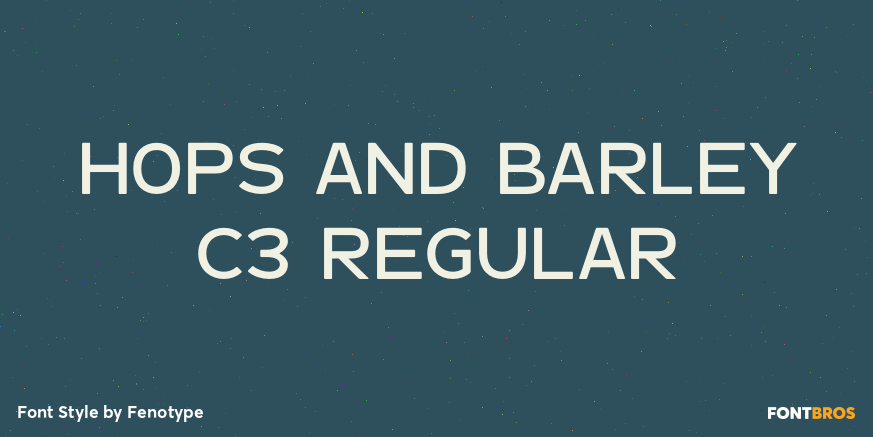 Hops And Barley C3 Regular Poster