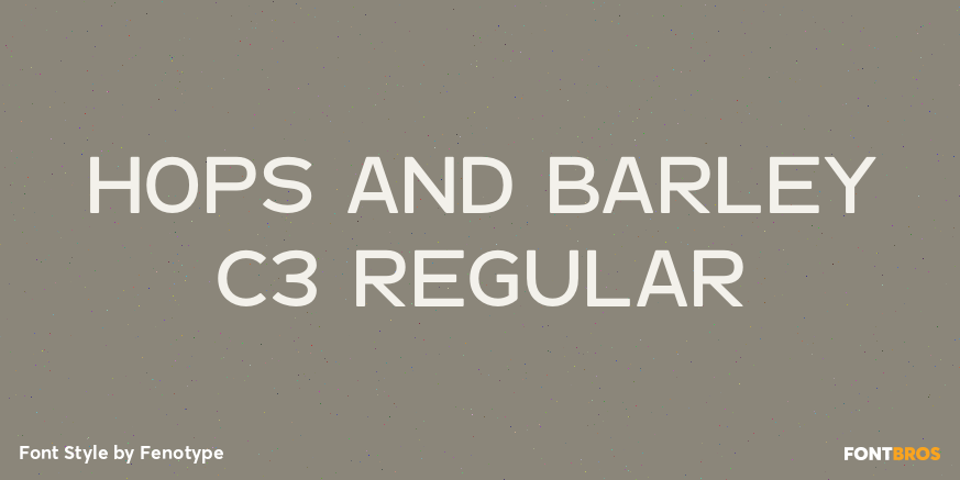 Hops And Barley C3 Regular Poster