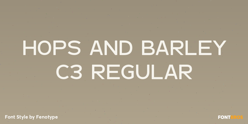 Hops And Barley C3 Regular Poster