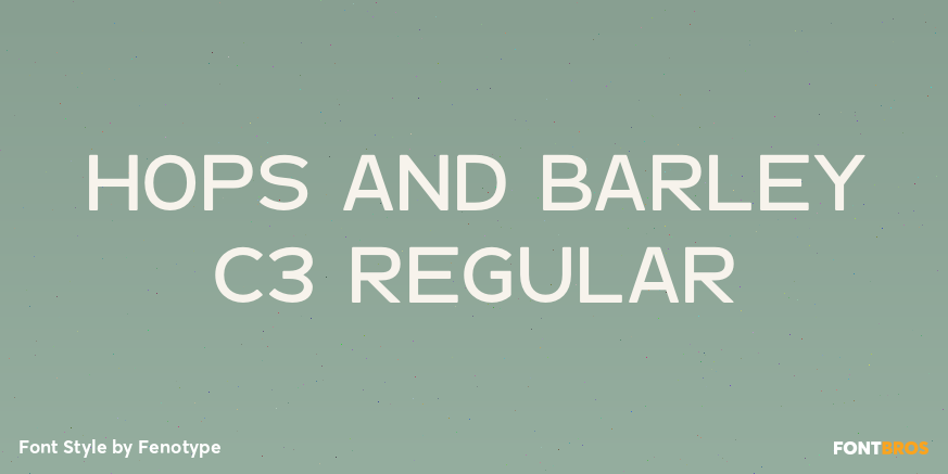 Hops And Barley C3 Regular Poster