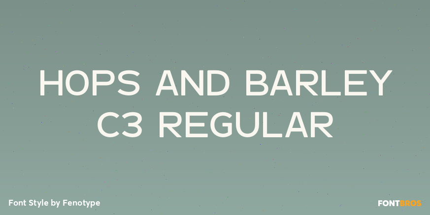 Hops And Barley C3 Regular Poster