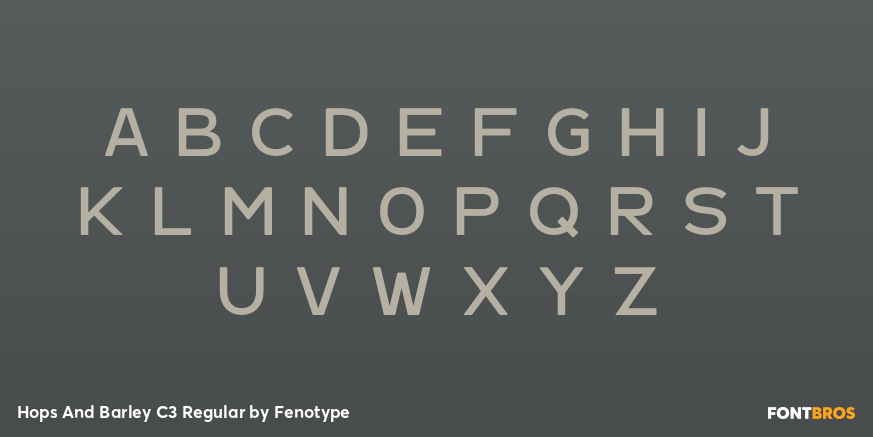 Hops And Barley C3 Regular Font Poster #3