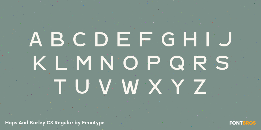Hops And Barley C3 Regular Font Poster #1