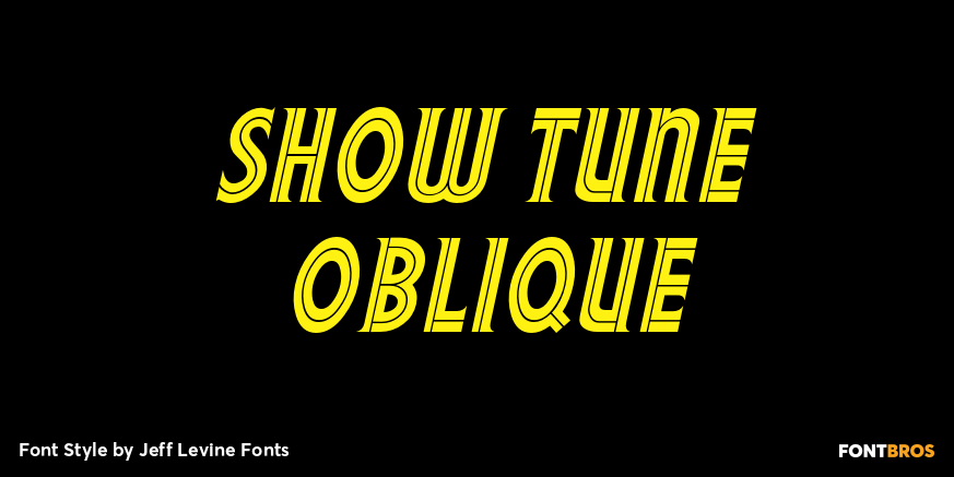 Show Tune Oblique Poster