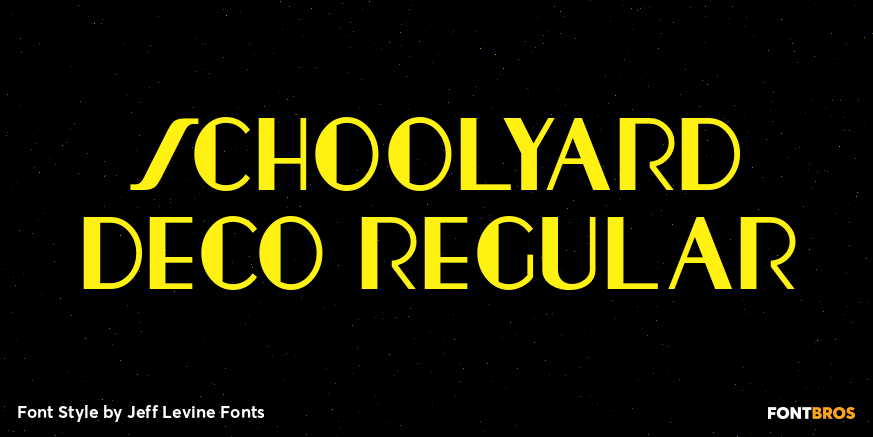 Schoolyard Deco Regular Font Poster #1